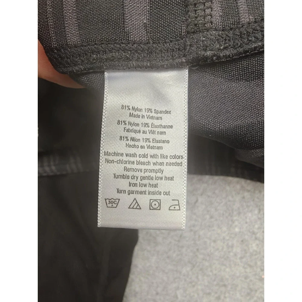 Alo Yoga Leggings Womens Small Black Geometric High Rise Ankle Yoga Gym Pants